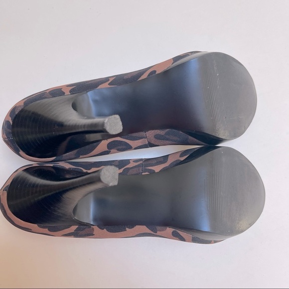 💙 ALFANI Via Spiga Leopard Python Print Square Toe Womens 8.5 Heels Pumps Shoes - Picture 8 of 8